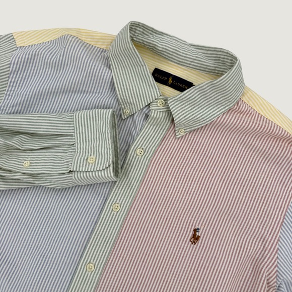 Ralph Lauren Other - Ralph Lauren Fun Shirt Men XL Multi Color Striped Oxford Button Down 100%Cotton